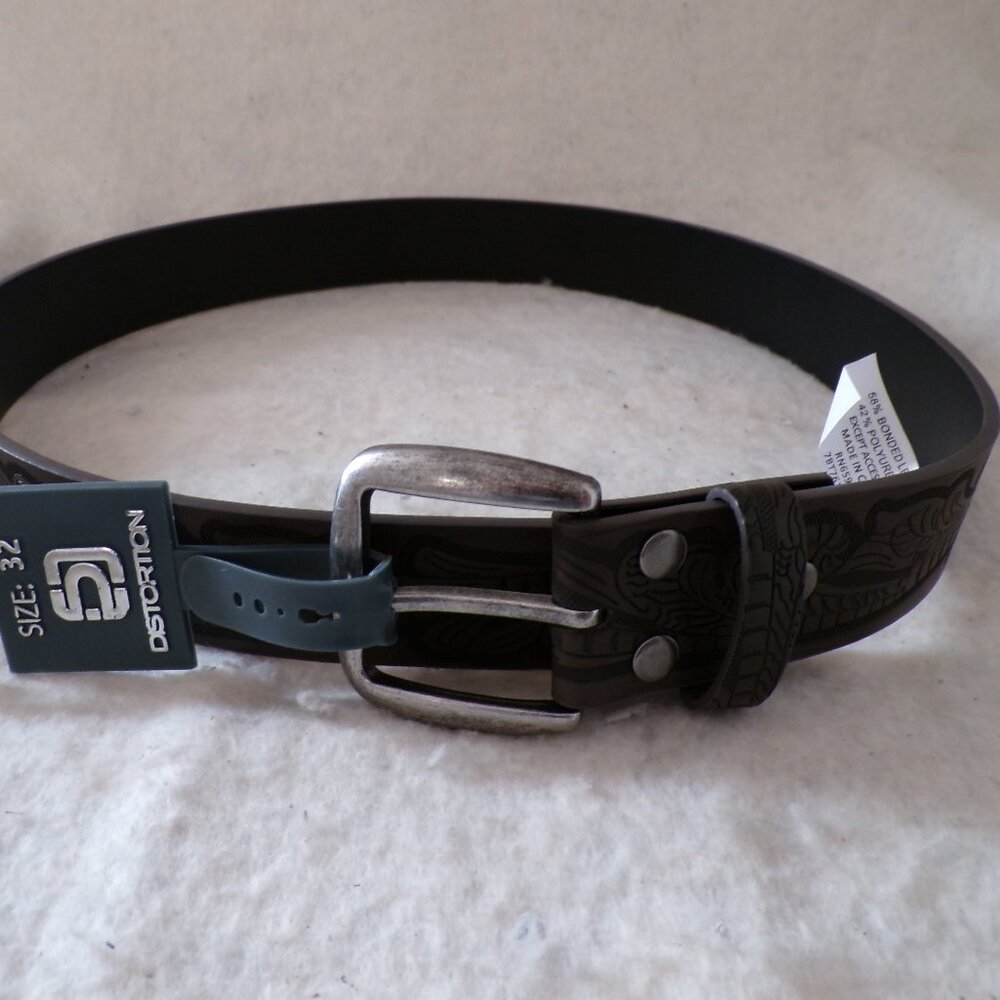 BARGAIN Distortion Mens Belt Size 32 Skate Surf